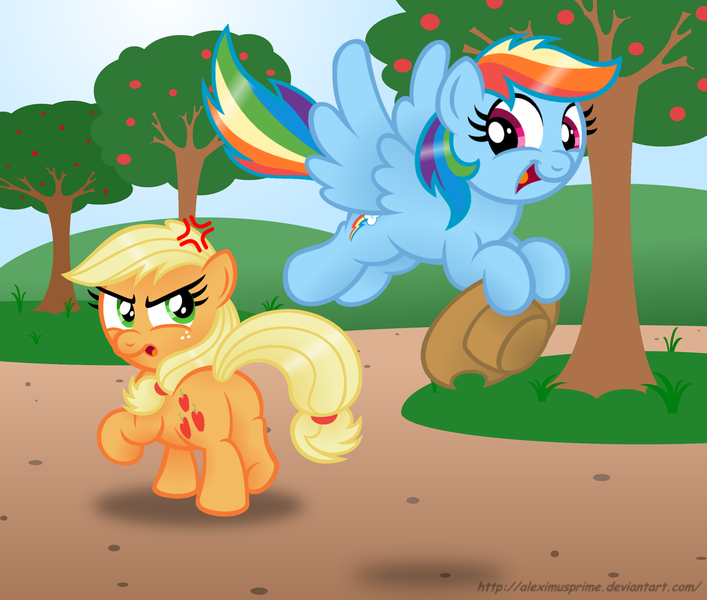 Applejack Artist Aleximusprime Derpibooru Import Rainbow