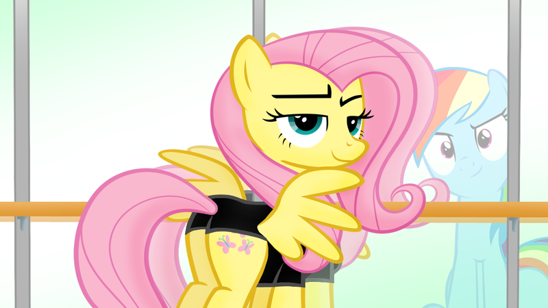 Artist Flare Chaser Derpibooru Import Fluttershy Leotard