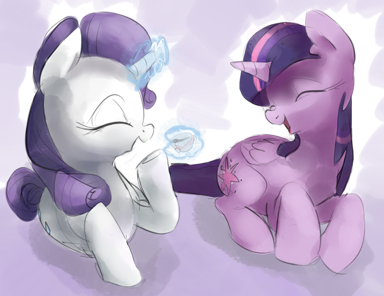 449266 Safe Artist Dotkwa Derpibooru Import Rarity Twilight