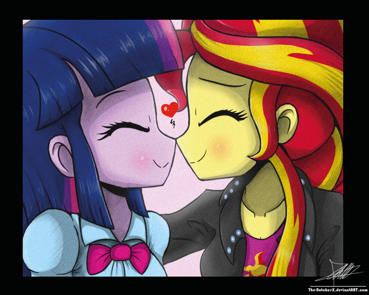 610952 Safe Artist The Butch X Derpibooru Import Sunset Shimmer