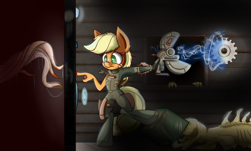 680329 Anthro Applejack Artist Heir Of Rick Clothes Crossover