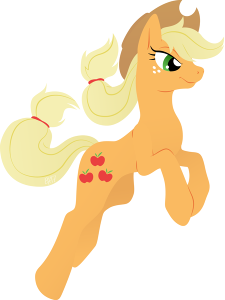 Applejack Artist Gracewolf Derpibooru Import Jumping