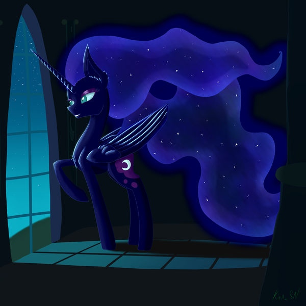 1066963 Safe Artist Kirasunnight Derpibooru Import Nightmare Moon