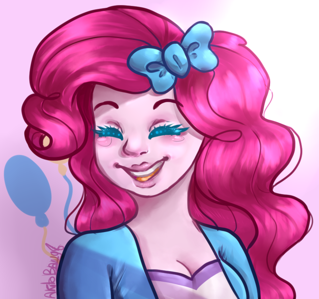 1241998 Safe Artist Akitobang Derpibooru Import Pinkie Pie Human