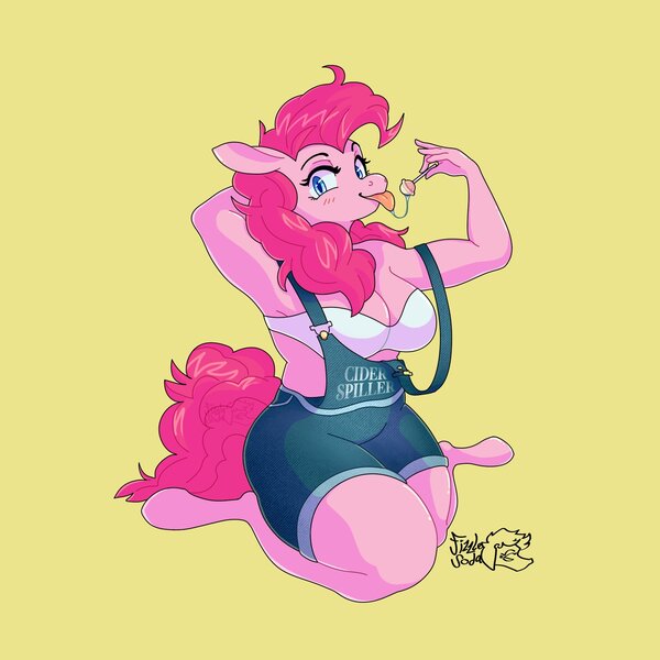 1847339 Suggestive Artist Fizzlesoda2000 Derpibooru Import Pinkie