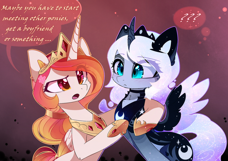 Safe Artist Magnaluna Derpibooru Import Princess Celestia