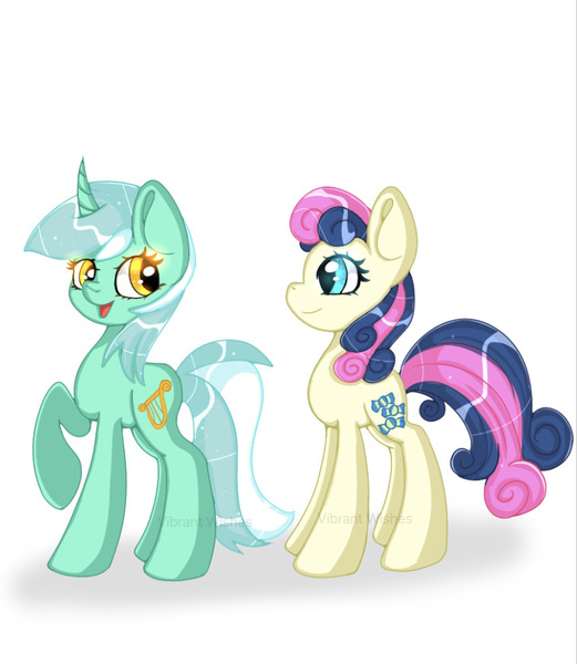 2313113 Safe Artist Vibrantwishes Derpibooru Import Bon Bon Lyra