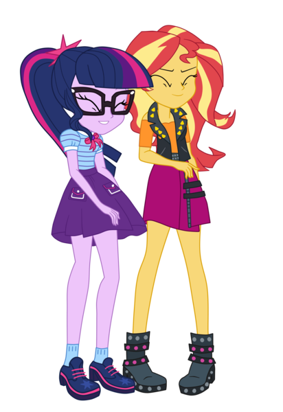 Safe Artist Gmaplay Derpibooru Import Sci Twi Sunset