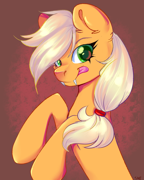 Safe Artist Ske Derpibooru Import Applejack Earth Pony