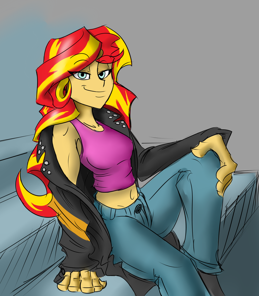 Safe Artist Patanu Derpibooru Import Sunset Shimmer Equestria Girls Commission