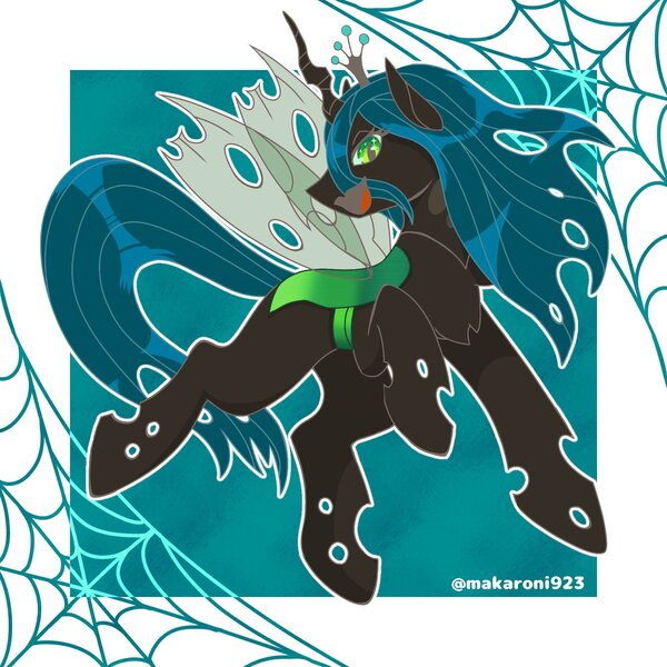 Safe Artist Makaroni Derpibooru Import Queen Chrysalis