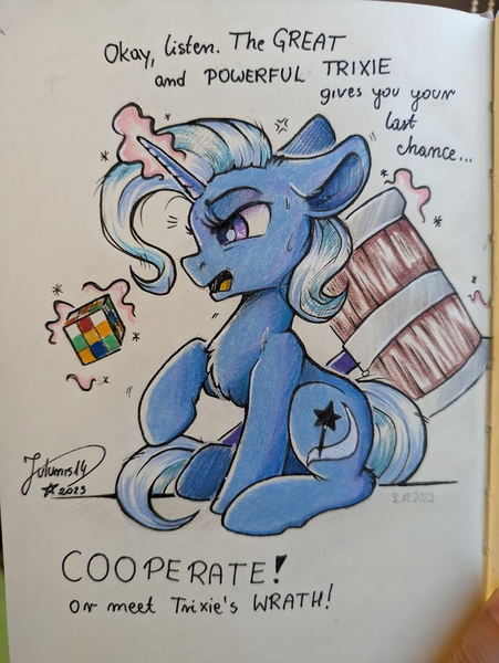 Safe Artist Julunis Derpibooru Import Trixie Pony