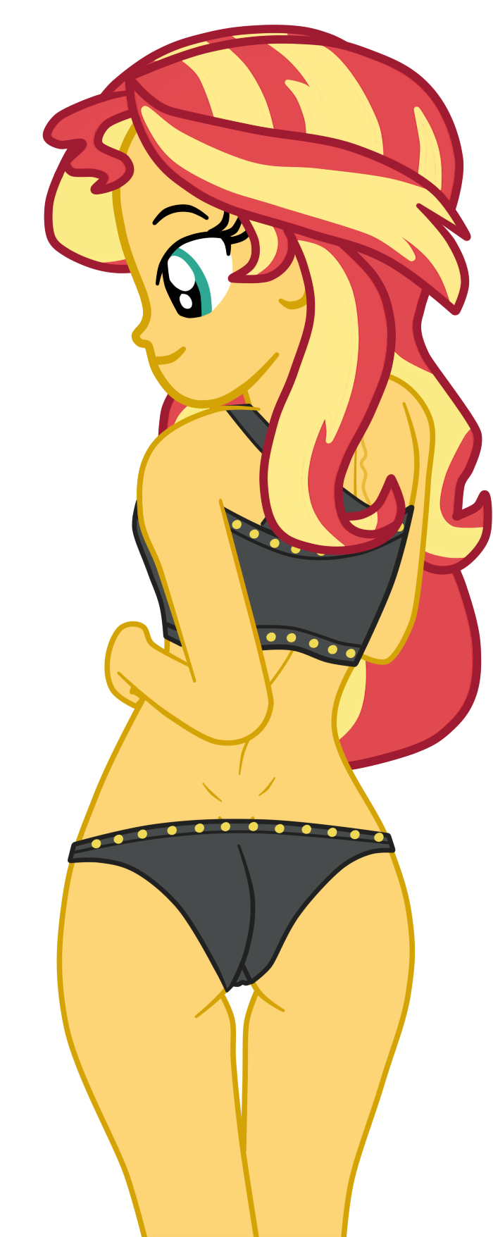 Suggestive Artist Gmaplay Derpibooru Import Sunset