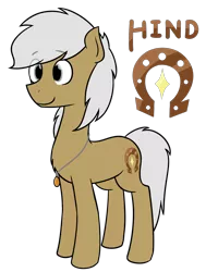 Size: 1600x2000 | Tagged: safe, artist:horsehiney, oc, oc:hind, unofficial characters only, earth pony, pony, jewelry, male, necklace, reference, simple background, solo, stallion, transparent background