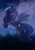 Size: 2894x4093 | Tagged: safe, artist:chickenbrony, princess luna, alicorn, pony, female, flying, image, jewelry, looking at you, mare, mlp fim's tenth anniversary, png, regalia, smiling, solo, spread wings, wings