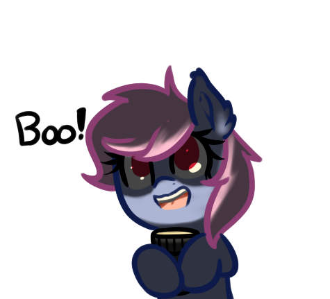 Size: 475x431 | Tagged: safe, artist:neuro, oc, unofficial characters only, crystal pony, pegasus, pony, boo, dialogue, dramatic lighting, female, flashlight (object), hoof hold, mare, open mouth, simple background, solo, transparent background