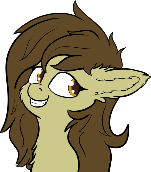 Size: 1690x1929 | Tagged: safe, artist:barhandar, oc, oc:static spark, unofficial characters only, pony, bust, cheek fluff, ear fluff, female, fluffy, grin, mare, portrait, russian style, sideways glance, simple background, smiling, solo, transparent background