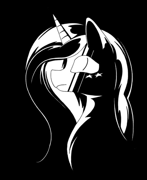Size: 4312x5288 | Tagged: safe, artist:azdaracylius, oc, oc:star shine, unofficial characters only, alicorn, pony, alicorn oc, black and white, bust, female, grayscale, horn, mare, monochrome, portrait, solo, wings