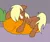 Size: 1200x1000 | Tagged: artist needed, source needed, safe, ponified, ponified:verity, unofficial characters only, earth pony, pony, art pack:marenheit 451 post-pack, carrot, cushion, eyes closed, female, filly, food, image, png, sleeping, solo, verity