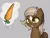 Size: 4000x3000 | Tagged: source needed, safe, artist:dumbwoofer, ponified, ponified:verity, unofficial characters only, earth pony, pony, carrot, drool, female, filly, food, image, png, price tag, simple background, solo, verity