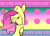 Size: 550x400 | Tagged: safe, artist:mushroomcookiebear, fluttershy, pegasus, pony, animated, dancing, eyes closed, hooves up, smiling, solo, text