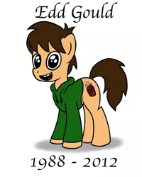 Size: 1600x2000 | Tagged: safe, derpibooru import, ponified, pony, edd gould, eddsworld, male, sad, stallion, tribute