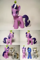 Size: 875x1313 | Tagged: safe, artist:oak23, derpibooru import, blues, derpy hooves, noteworthy, screwball, cyclops, pony, brushable, custom, donny swineclop, irl, photo, toy