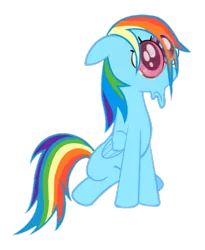 Size: 437x533 | Tagged: artist:ponyweed, derpibooru import, edit, edited screencap, parody, ponified, rainbow dash, ren and stimpy, renbow dash, ren hoek, safe, screencap