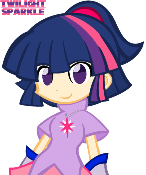 Size: 900x1074 | Tagged: artist:ikuntyphoon, cute, derpibooru import, humanized, ponytail, puyo puyo, safe, twilight sparkle