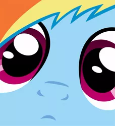 Size: 500x549 | Tagged: artist needed, close-up, close up series, derpibooru import, extreme close up, rainbow dash, safe, solo, stare