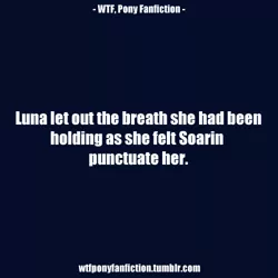 Size: 500x500 | Tagged: derpibooru import, fanfic, princess luna, punctuate, soarin', suggestive, text, wat, wtf pony fanfiction