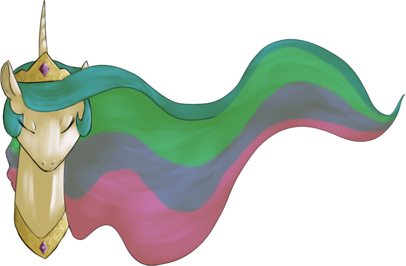 Size: 1387x909 | Tagged: safe, artist:baisre, derpibooru import, princess celestia, alicorn, pony, bust, crown, eyes closed, female, jewelry, mare, portrait, regalia, simple background, solo, transparent background