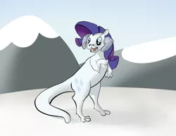 Size: 1000x772 | Tagged: artist:ambrosebuttercrust, derpibooru import, rarity, safe, species swap, star wars, tauntaun