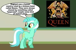 Size: 887x588 | Tagged: safe, derpibooru import, lyra heartstrings, pony, band, chalkboard, human studies101 with lyra, meme, queen (band)