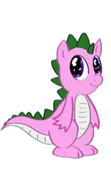 Size: 400x616 | Tagged: derpibooru import, dragon, ears, firefly says, g1, g1 to g4, generation leap, safe, simple background, spike (g1), transparent background