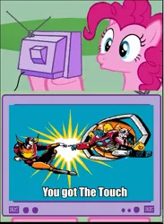 Size: 569x779 | Tagged: safe, derpibooru import, pinkie pie, pony, elita-1, exploitable meme, kremzeek, matrix of leadership, meme, optimus prime, parody, rodimus prime, the touch, transformers, tv meme