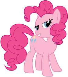 Size: 4422x4961 | Tagged: absurd resolution, artist:kooner-cz, bedroom eyes, derpibooru import, pinkie pie, simple background, suggestive, transparent background, vector