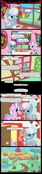 Size: 1024x4200 | Tagged: artist:ficficponyfic, comic, comic:the pirate and the princess, derpibooru import, diamond tiara, safe, silver spoon, tea party