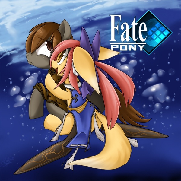 Size: 800x800 | Tagged: artist:starlightspark, derpibooru import, fate/extra, fate/stay night, ponified, safe, tamamo no mae