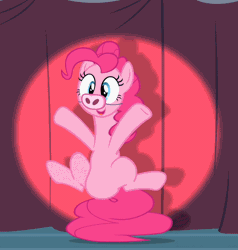 Size: 686x720 | Tagged: animated, baby cakes, bouncing, cropped, cute, derpibooru import, diapinkes, oink oink oink, pig, piggie pie, pinkie pie, safe, screencap, solo, tail stand