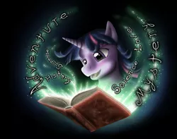 Size: 2562x2015 | Tagged: artist:anadukune, book, derpibooru import, head only, high res, reading, safe, solo, twilight sparkle