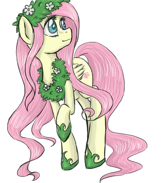 Size: 800x900 | Tagged: artist:silbersternenlicht, derpibooru import, flower, fluttershy, safe, solo