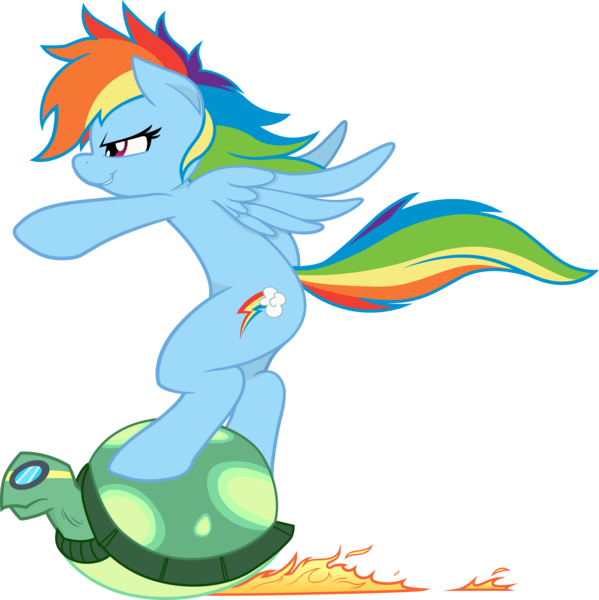 Size: 7985x8003 | Tagged: absurd resolution, artist:joey darkmeat, artist:rainbowplasma, derpibooru import, fixed, rainbow dash, safe, solo, tank