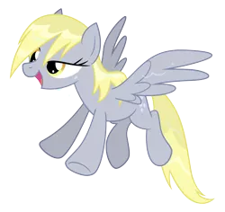 Size: 1800x1700 | Tagged: safe, artist:equestria-prevails, derpibooru import, derpy hooves, pegasus, pony, female, mare, simple background, spread wings, transparent background, wet mane