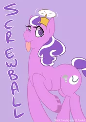 Size: 1280x1810 | Tagged: artist:junes-pony, derpibooru import, hat, propeller hat, safe, screwball, swirly eyes