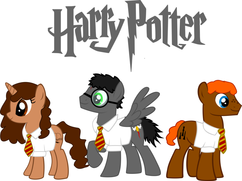 Size: 7928x5944 | Tagged: absurd resolution, artist:asdflove, derpibooru import, harry potter, hermione granger, ponified, pony creator, ron weasley, safe, simple background, transparent background, vector