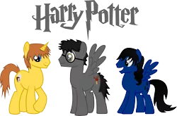 Size: 6637x4393 | Tagged: absurd resolution, artist:asdflove, derpibooru import, harry potter, james potter, ponified, remus lupin, safe, simple background, sirius black, transparent background, vector