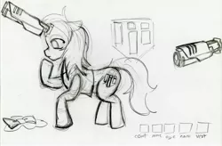 Size: 3495x2294 | Tagged: artist:aceofscarabs, derpibooru import, high res, iji, ponified, safe, traditional art, wip