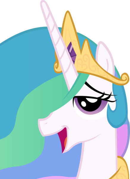 Size: 2183x3000 | Tagged: safe, artist:alexstrazse, derpibooru import, princess celestia, pony, bedroom eyes, bust, cute, cutelestia, female, hair over one eye, high res, looking at you, mare, open mouth, portrait, profile, simple background, smiling, solo, transparent background, vector