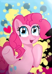 Size: 682x966 | Tagged: safe, artist:chaos-flare44, derpibooru import, pinkie pie, earth pony, pony, solo